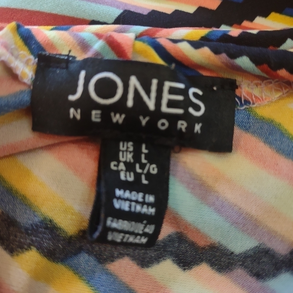 Jones New York women's long sleeve blouse shirt top size large - Picture 6 of 6